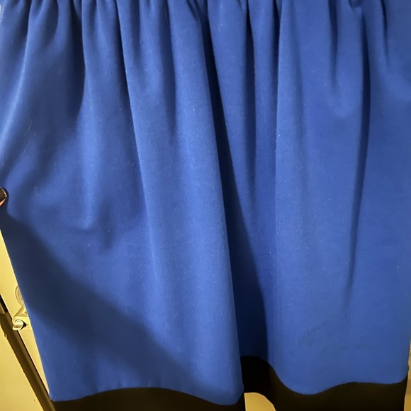 Royal Blue Elle with black embroidery detail dress - Size 2 - Picture 2 of 8